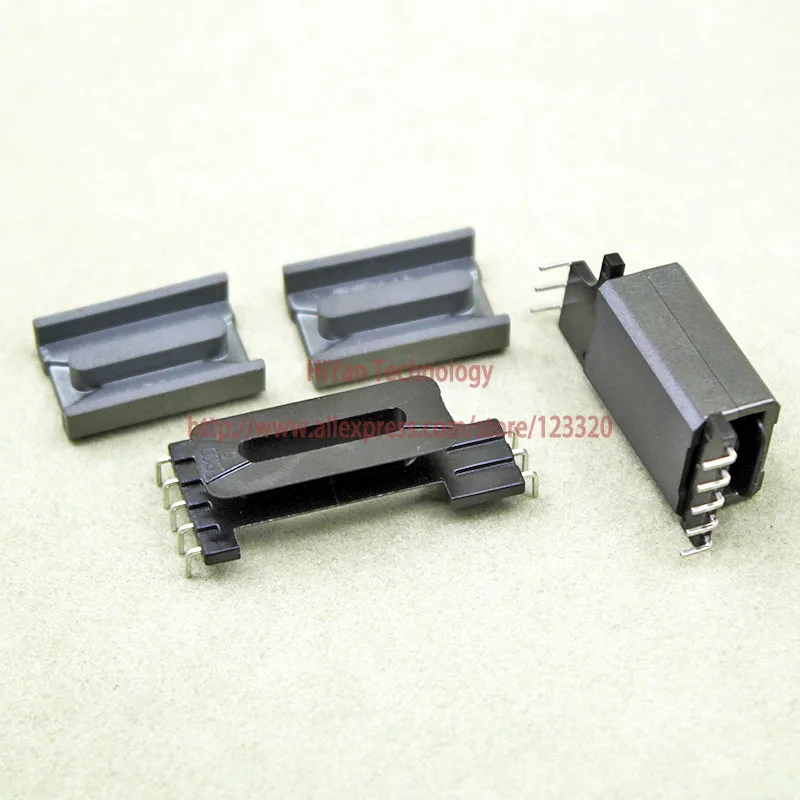 10sets/lot EDR2009 PC95 Ferrite Magnetic Core and 5Pins + 3Pins Plastic Bobbin Customize Voltage Transformer