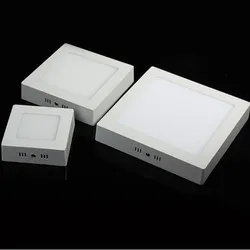Square Panel Light 9W 15W 25W LED Ceiling Light Surface Mounted AC85-265V Spot Ceiling Lighting Lamp Warm/Natural/Cold White