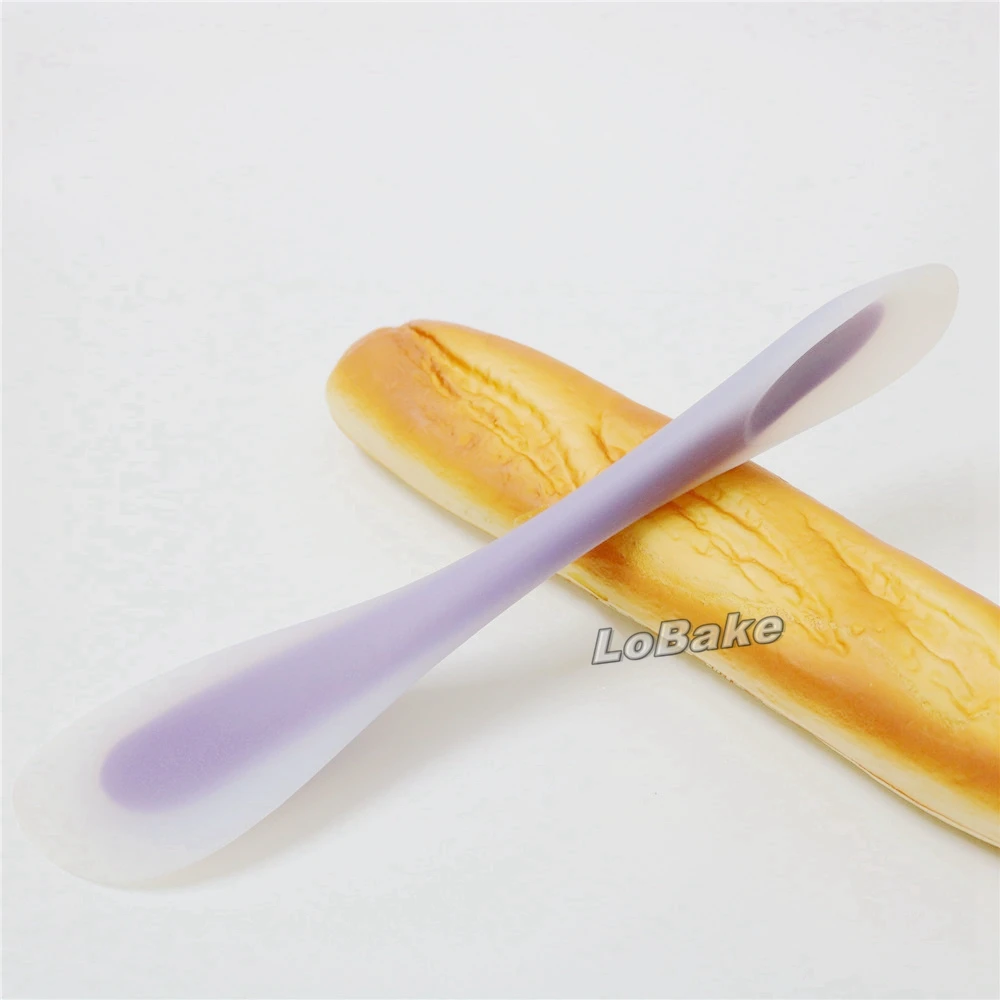 (3pcs/lot) 31cm Creative double-end semi-transparent silicone spatula spoon espatula de silicone Scraper for baking accessories