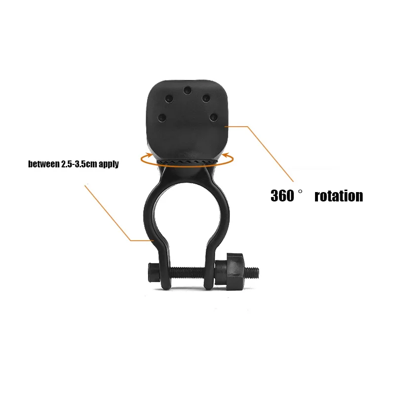 Bike Accessories 360 Swivel Bicycle Bike Clip Light Luces Led Bicicleta LED Flashlight Mount Bracket Holder Torch Clip Z50