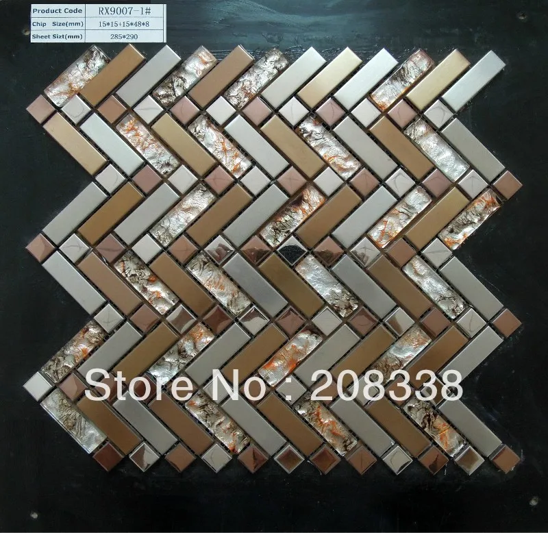 STAINLESS STEEL METAL TILE MOSAIC KITCHEN BACKSPLASH BATHROOM WALL 8MM,2013 new style