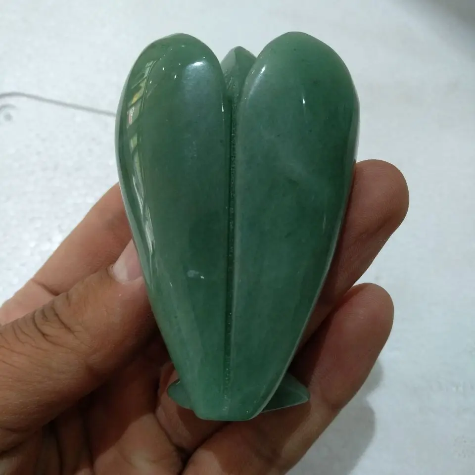 3'' GREEN AVENTURINE Angel Healing Crystal Stone Reiki Charged Prosperity