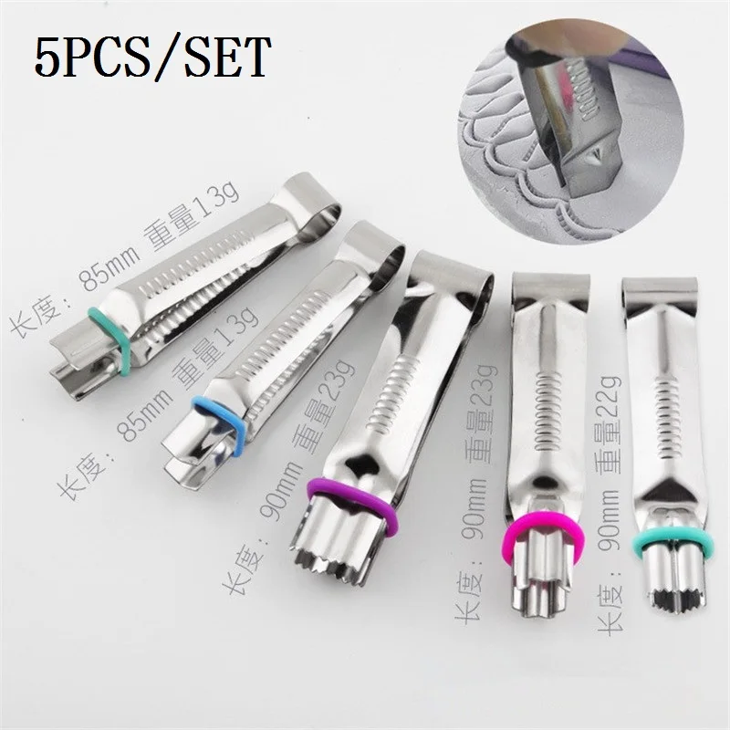 

30set Cake Flower Lacework Clip Stainless Steel Cake DIY Decoration Mold Lace Clip Fondant Biscuits Cutter Tools Kit Bakeware