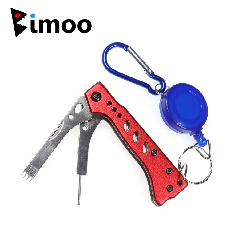 Bimoo Squid Fishing Multi-tool Squid Jig Hook Correction tube & Squid Killer Spike Tool with Buckle Clip Line extractor