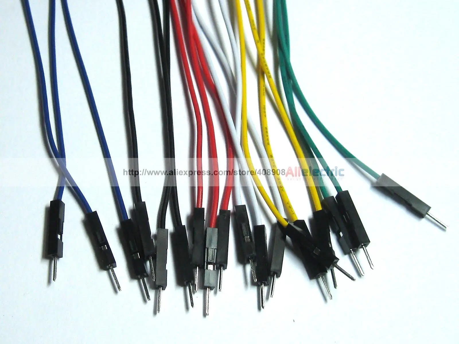 300 Pcs Jumper Wire Male to Male 1 Pin Pitch 2.54mm 6 Colors 15cm 6