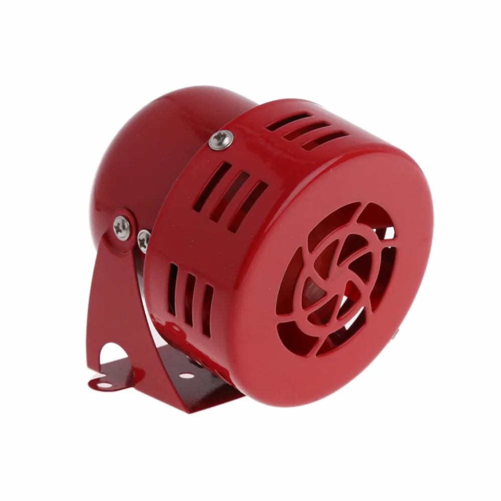 1pc Universal DC 12V Car Truck Motorcycle Driven Red Air Raid Siren Horn Alarm 50's for Automotive Yacht Boat