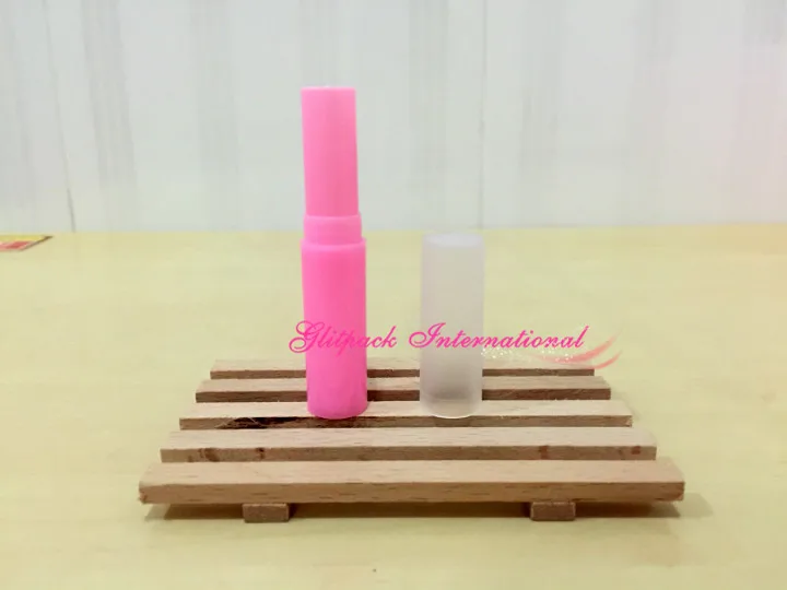 100pcs/Lot beige,white,pink color 4g Empty Plastic PP Lip Gloss Tubes Containers Lipstick Korean Fashion Lip Make up