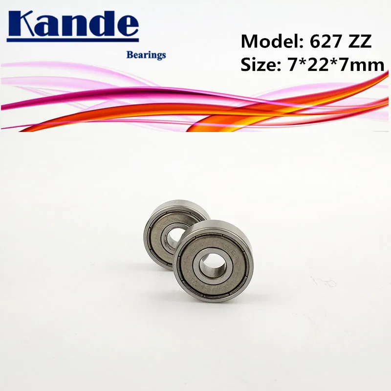 Kande Bearings 627  ABEC-1 627ZZ ABEC-3 627ZZ  ABEC-5 627 ZZ  Miniature Deep Groove Ball Bearing 7x22x7mm  627-2Z