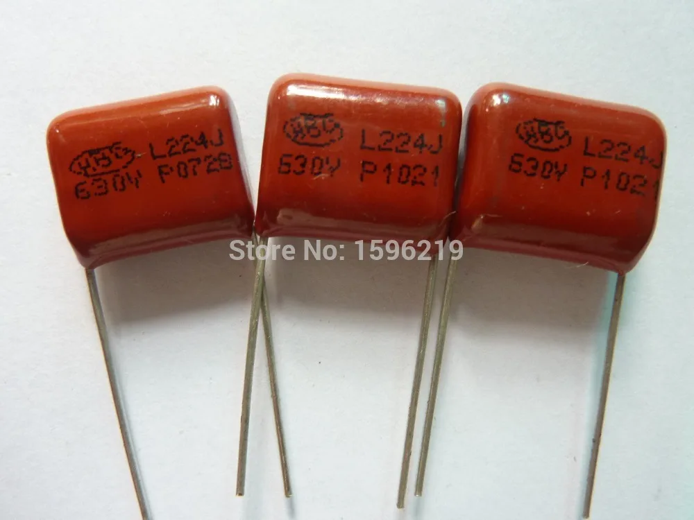 

50pcs CBB 224 630V 224J CBB21 0.22uF 220nF P15 Metallized Polypropylene Film Capacitor