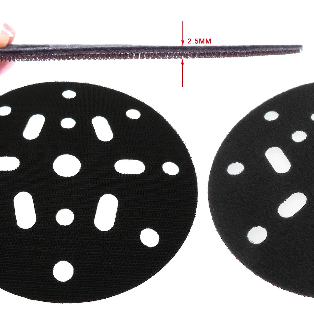 Interface Pad Protection Disc, Acessórios para Ferramentas Elétricas para Polimento e Moagem de Lixadeira, Gancho e Loop, 8 + 6, 8 + 1 Buracos, 6 ", 150mm, 2 Pcs