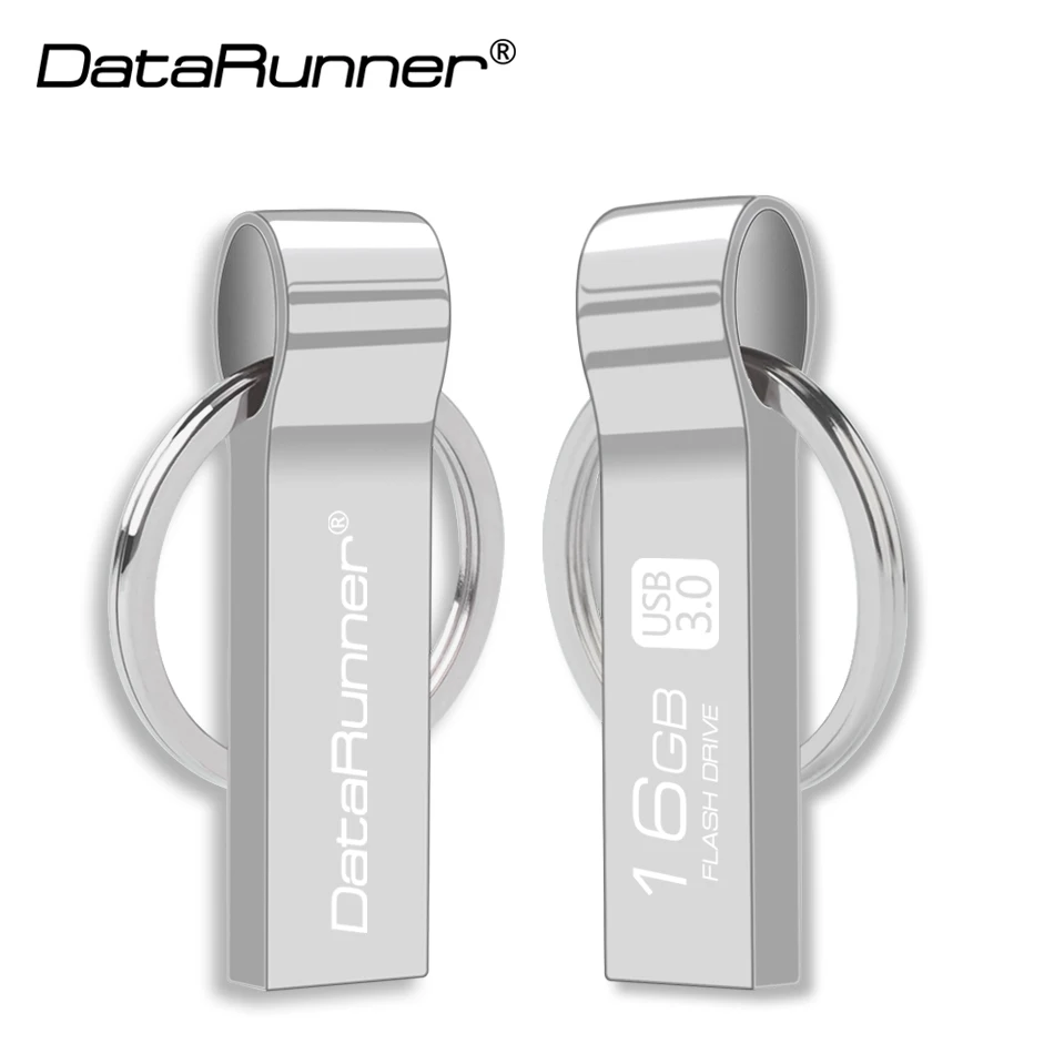 DataRunner KeyChain USB 3.0 Flash Drive Metal Pendrive 128GB 64GB 32GB Thumbdrive Waterproof Memory Stick U Disk