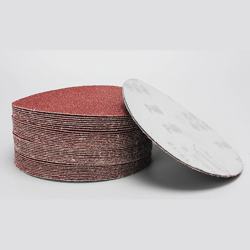 160pcs 5 นิ้ว 125mm flocking กระดาษทราย disc sanding แคชเมียร์ abrasives กล่องแห้งบดขัด