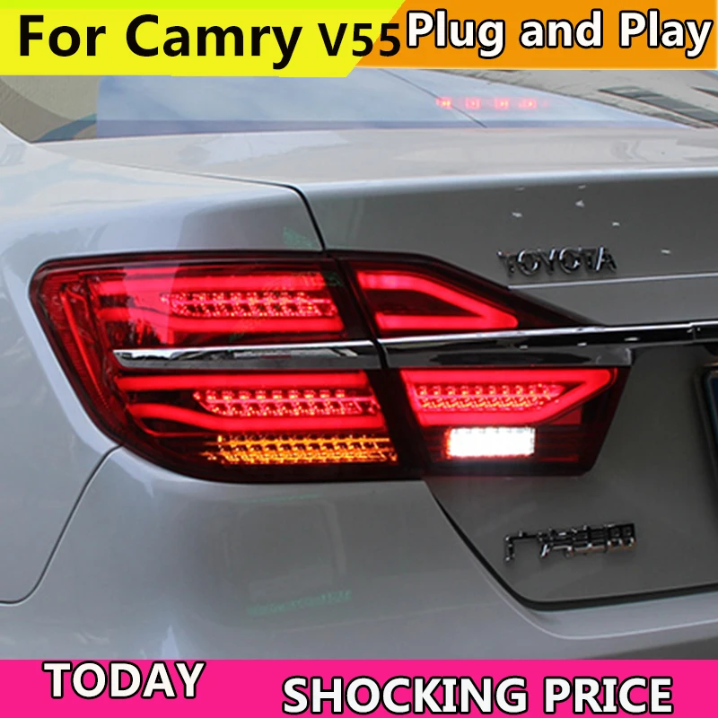 

Car Styling Rear Light Accessories for Toyota Camry LED Taillights 2015-17 V55 Camry Tail Light Rear Lamp DRL+Brake+Park+Signal