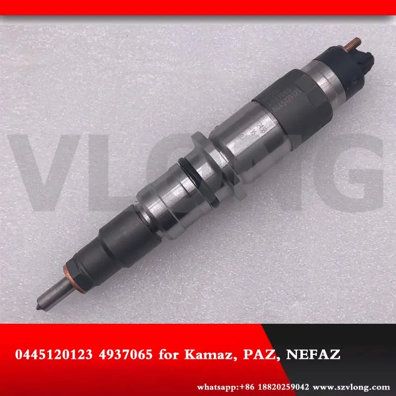 Diesel Fuel Common Rail Injector Assembly 0445120123 4937065 for Cummmins ISBe ISDe DONGFENG KAMAZ