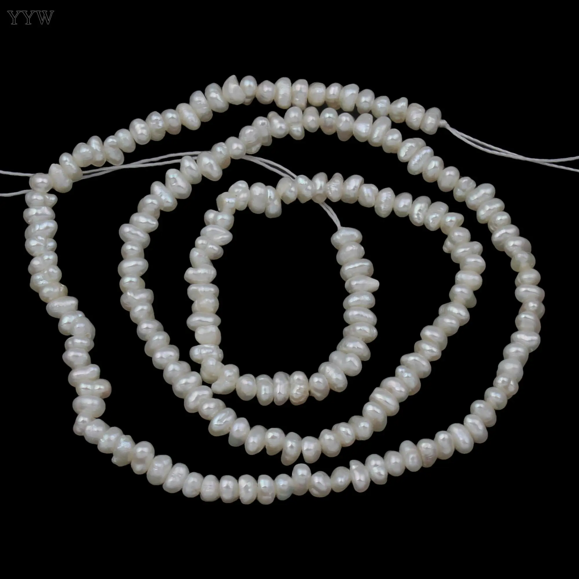 High Quality 2-3mm 100% Natural Freshwater Pearl Beads White Baroque Pearl Loose Beads For DIY Necklace Bracelat Jewelry Making