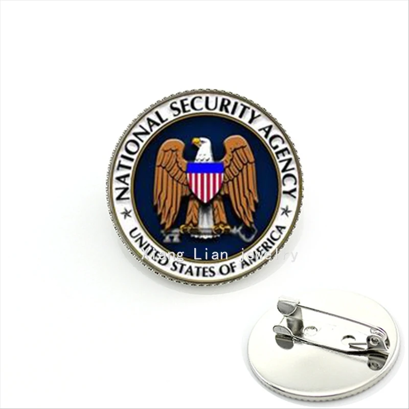 New Arrival brown  and flag military brooch United states of America National security agency party  accessory  MI039