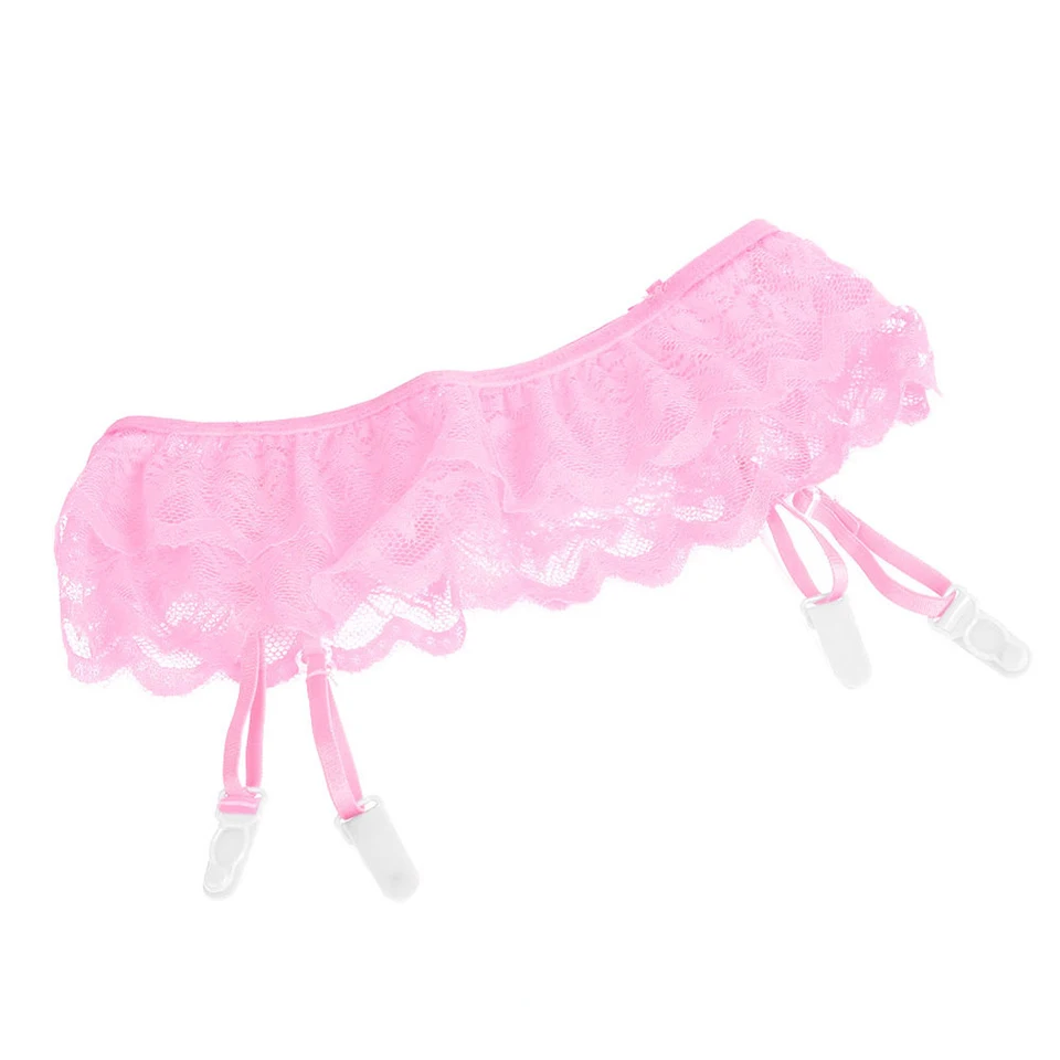 Women Dual Layer Wedding Garter Lace Sexy Lingeries Garter Belt Girls Thigh Suspender Belt Temptation Harness