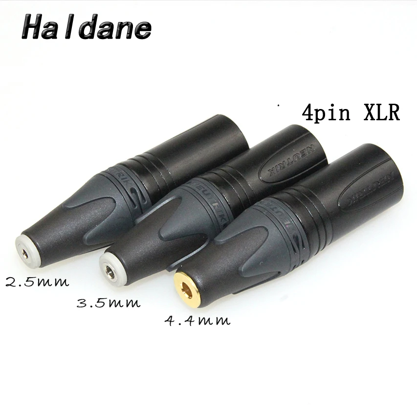 

Free Shipping Haldane 3.5mm/2.5mmm/4.4mm Balanced Female to 4pin Balanced XLR Male Converter Adapter