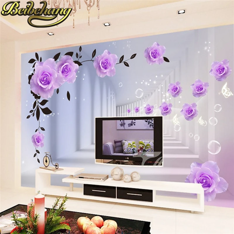 beibehang Custom Photo Mural Villas TV Papel De Parede 3d Wallpaper For Walls Behang Papier Peint 3d Wall Paper Home Decoration