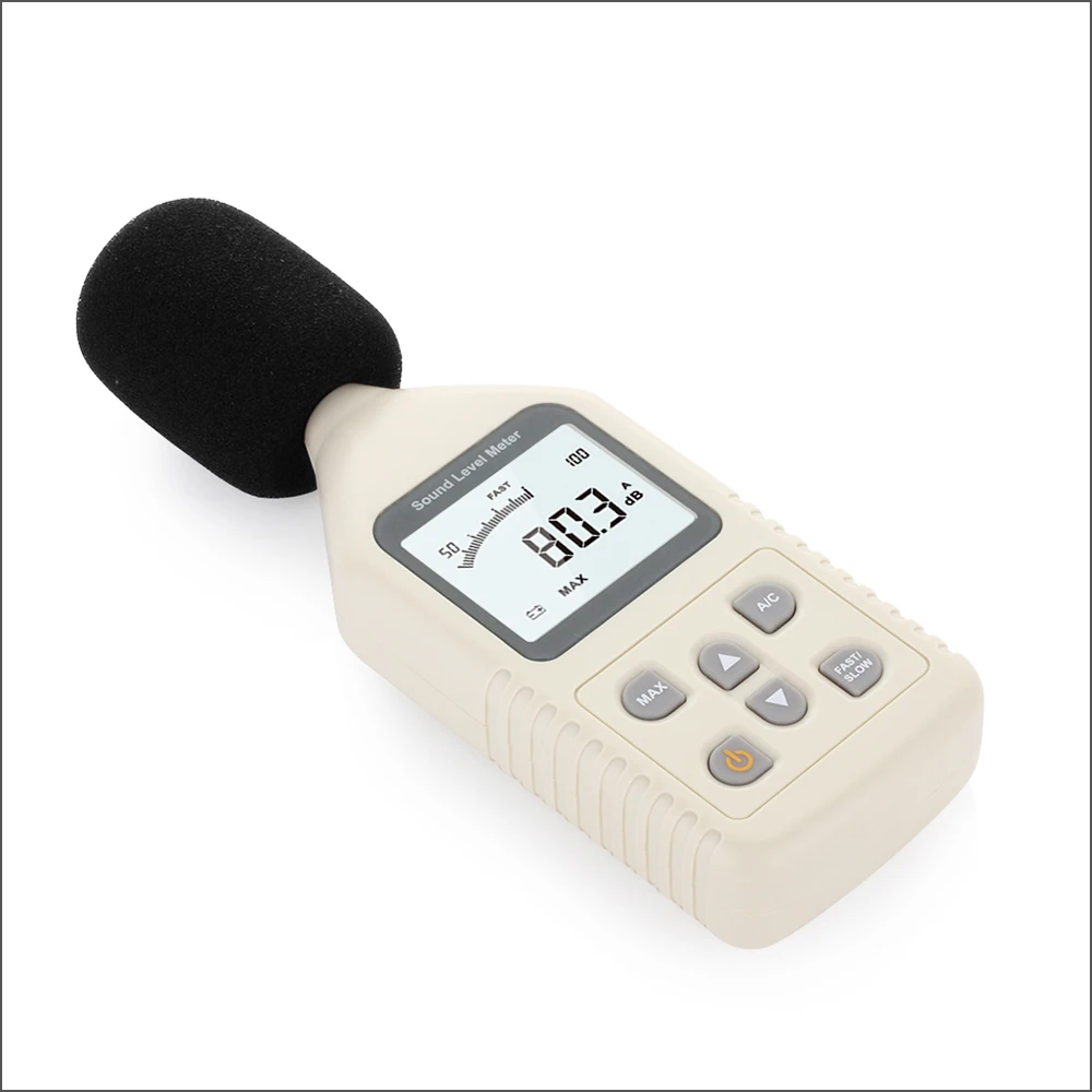 RZ Digital Sound Level Meter Meters Noise Tester In Decibels LCD A/C FAST/SLOW DB Screen GM1358 30-130dB