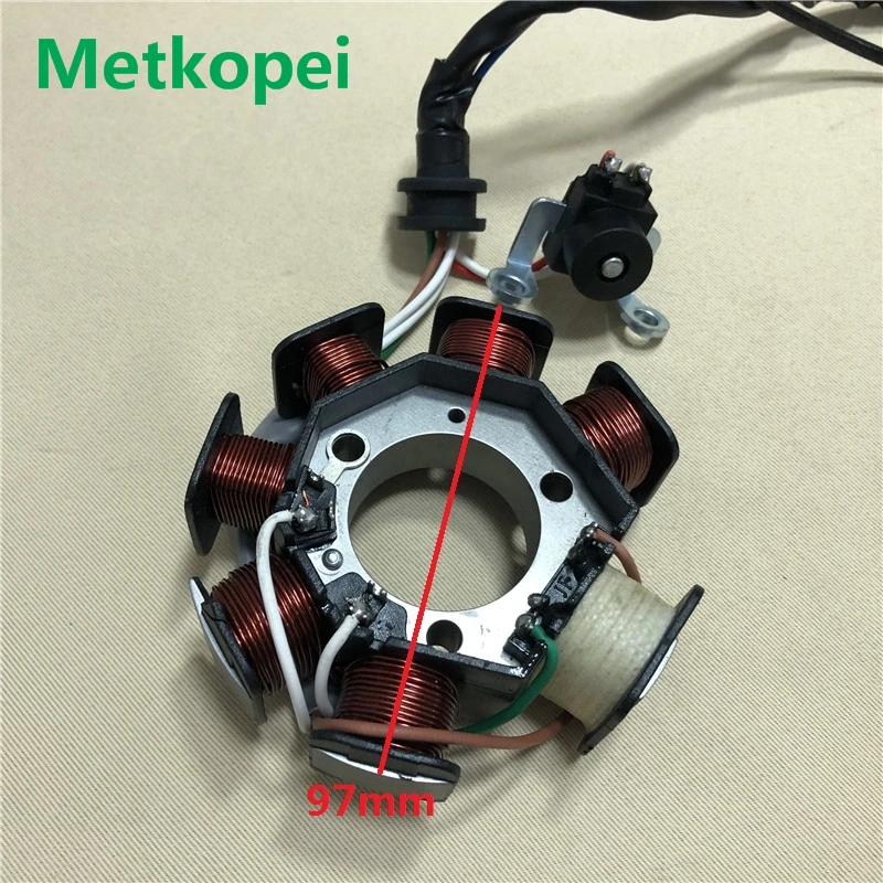 motorcycle YBR125 YB125 XTZ125 7 pole magneto stator coil generator for Yamaha 125cc YBR 125 inner rotor ignition foot starter