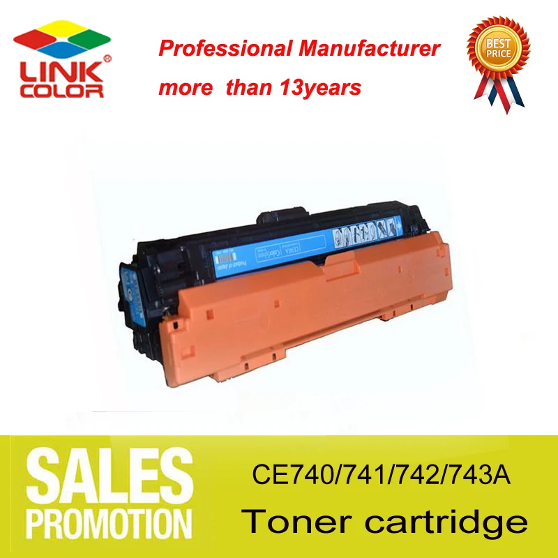 307A 307 CE740A CE741A CE742A CE743A CNLINKCLR  Laser Toner Cartridge Compatible for HP Color Laserjet CP5225/CP5225n/CP5225dn