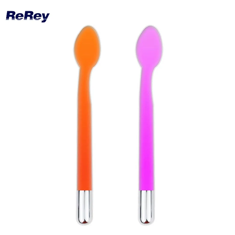 High Frequency Electrode Spoon Nozzle HF Facial Beauty Device Face Body Skin Care Spot Acne Treatment Spa Tool Replacement Wand