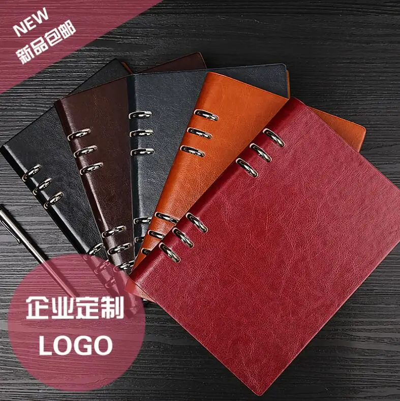 Top Grade Business Leather Notebook Creative Retro Loose-leaf Weekly Planner A4/A5/B5/A6