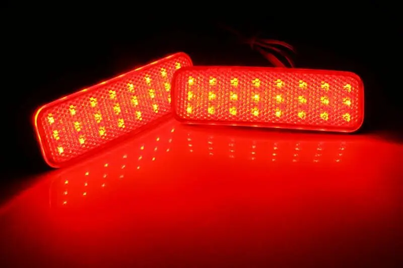 For Ford Transit Van Custom Connect Red LED Rear Bumper Reflector Tail Light 2013-up