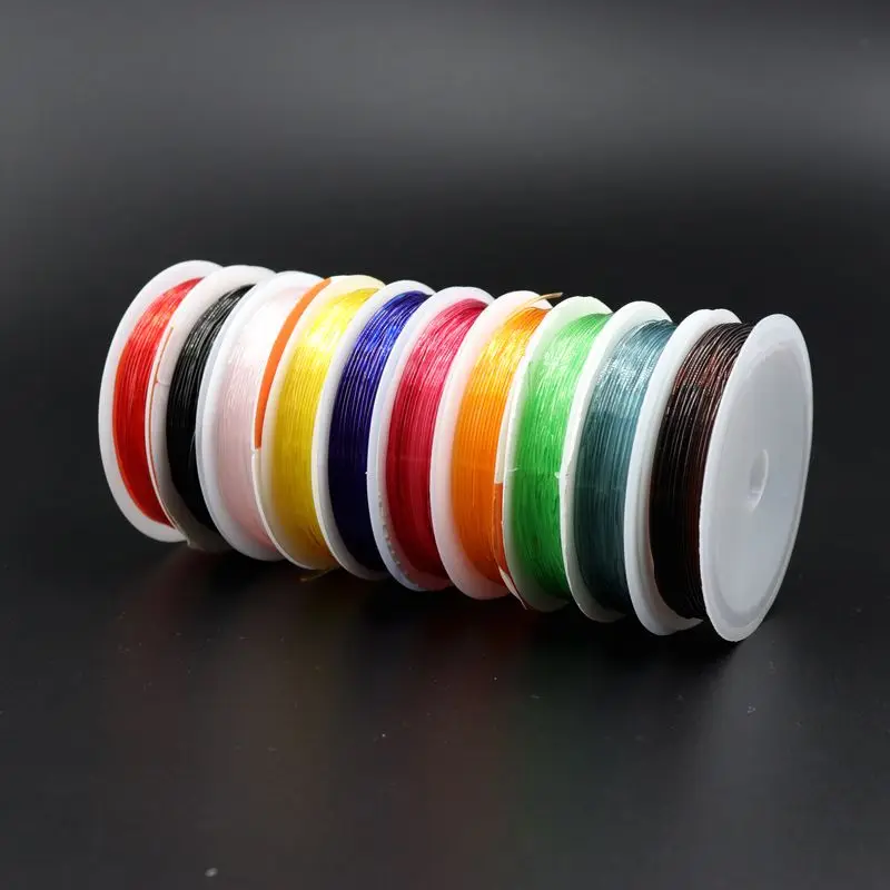 10Pcs Bunte Hohe Elastische Perlen Schnur Kristall String Gewinde Für Schmuck, Die DIY Halskette Armband AccessoriesSupplies – Detail 3