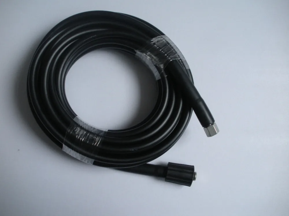 Car washer hose 15M M22*1.5*14mm 400Bar 5800PSI,high pressure washer hose spray water Champion HP6140/6160 Elitech M1800