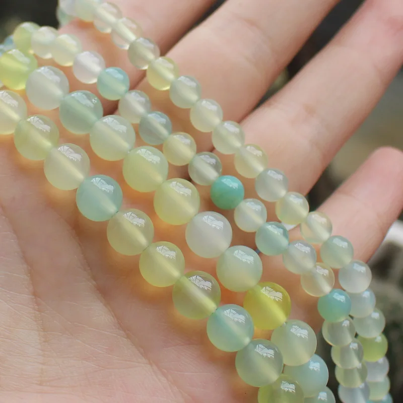 Multi-Color Green Agates Loose Beads 15\