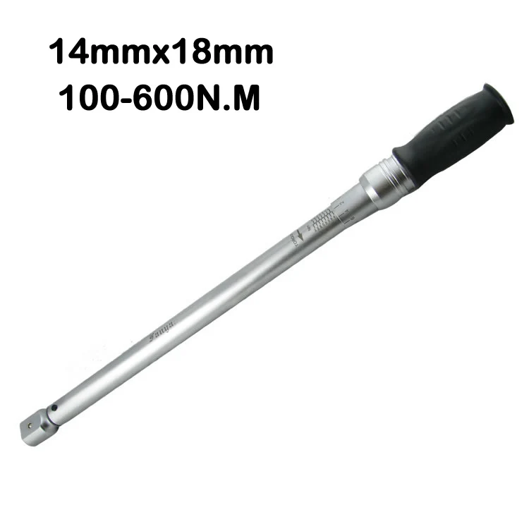 

High precision Torque Wrench tools 100-600NM Preset tension-indicating wrench Interchangeable torque spanner 14x18mm interface