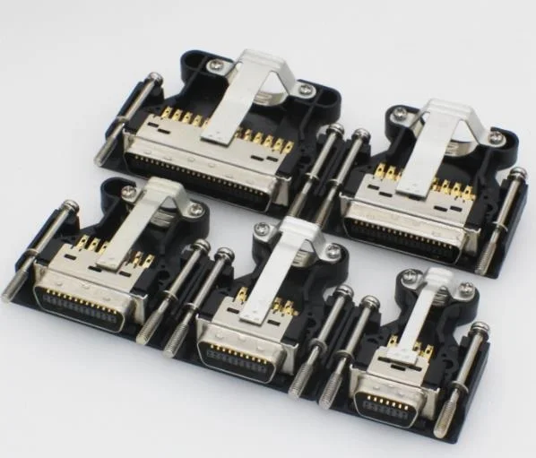 

2PCS SCSI connector SCSI 50P plug 50 core HPCN 14P 20P 26P 36PIN servo connector 10314