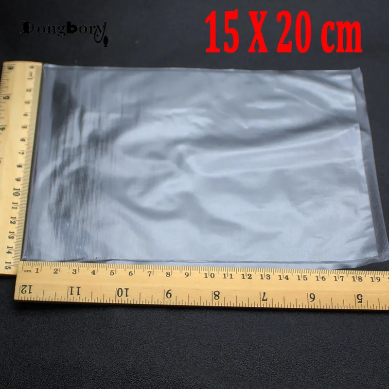 50PCS 15X20cm Super Big Water Soluble PVA bag Carp Fishing Tackle Water Dissolving PVA Bags for Fishing Feeder  Coarse Bait Bag