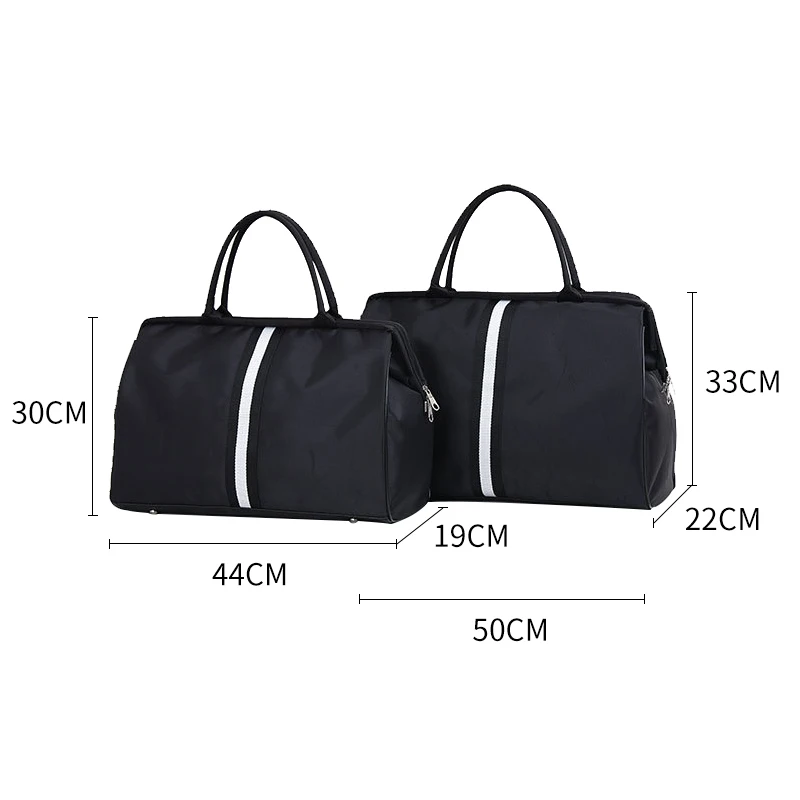 Portable Travel Bag Female Big Fitness Duffel Bag Men Weekend Bags Nylon Overnight Striped Women Handbags bolsas viaje XA637B