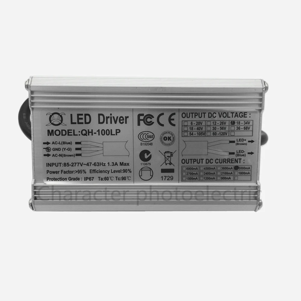 IP67 AC85-265V DC 24V- 38V lighting Transformer Adapter LED Driver For DIY 10W 20W 30W 50W 100W 150W 200W  lamp COB Chip driver