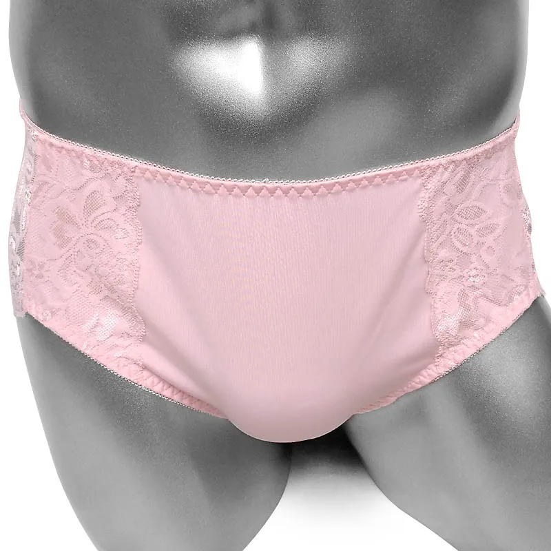 Sissy calcinha de renda cueca para homens, lingerie sexy macia, roupa íntima, biquíni sexy para homens, roupa de baixo erótica