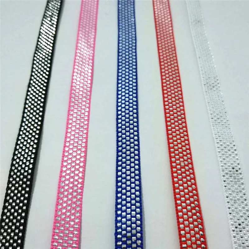 Thin Ribbon reflective Silver Ribbons 1cm witdh Poluester Ribbon