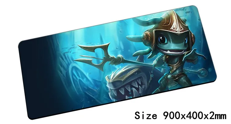 Fizz mouse pad 900x400x2mm pad mouse lol notbook computer mousepad Tidal Trickster gaming padmouse gamer keyboard mouse mats