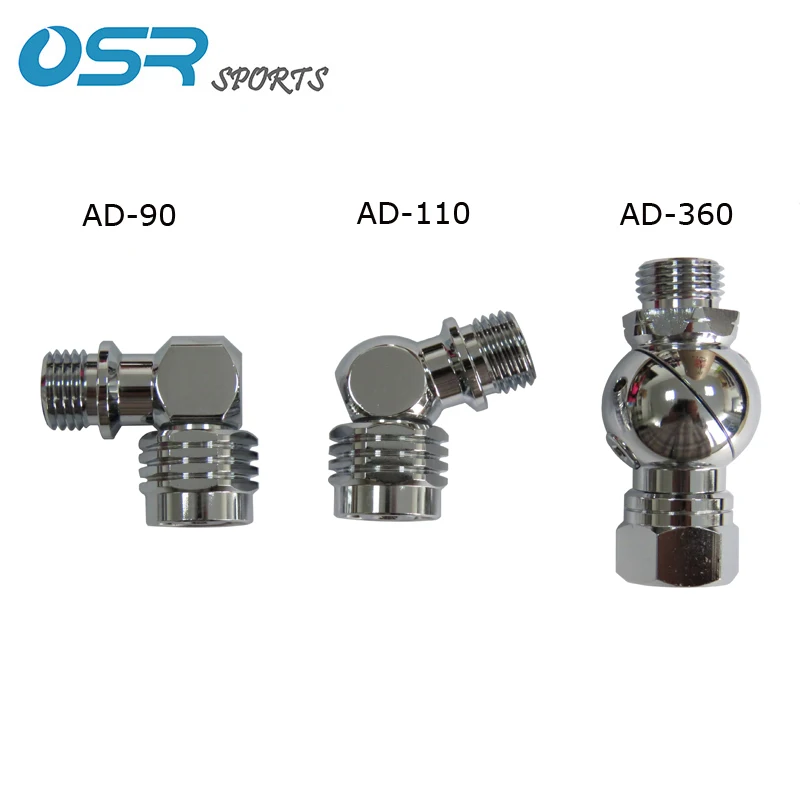 Scuba Diving adaptor for Regulator three different degrees 2nd stage