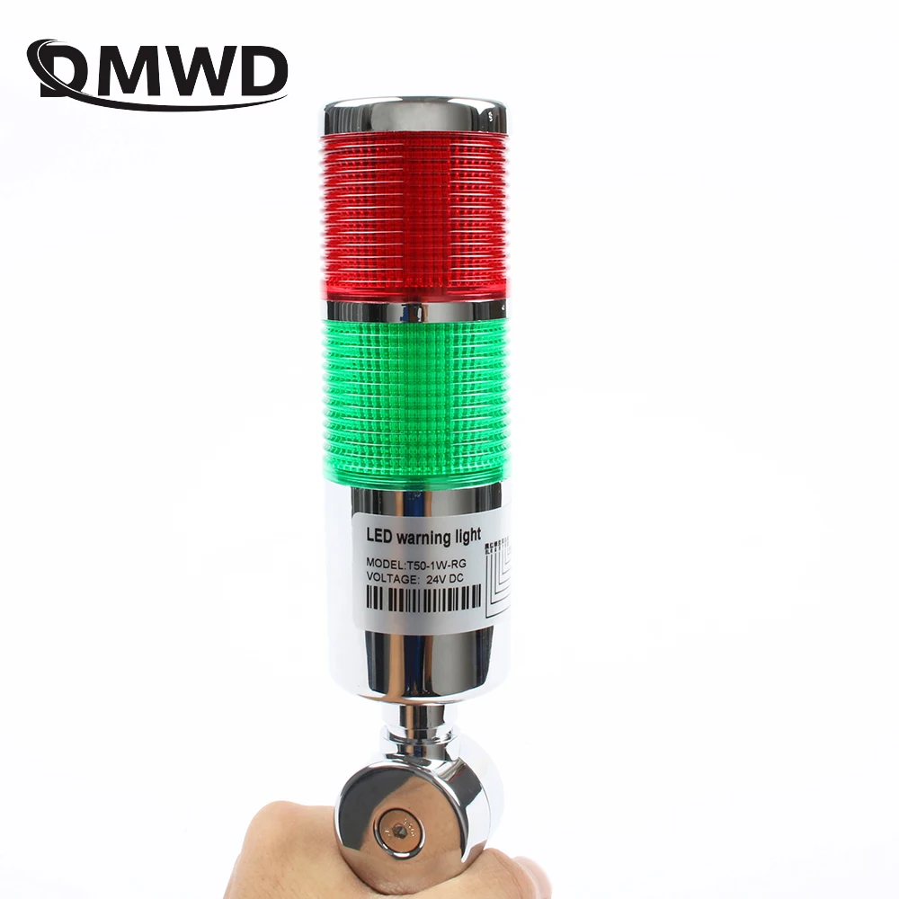 

LTA Industrial Multilayer Stack light Lamp Signal Alarm caution light Flash Industrial Tower Red Green LED Sliver 12V 24V