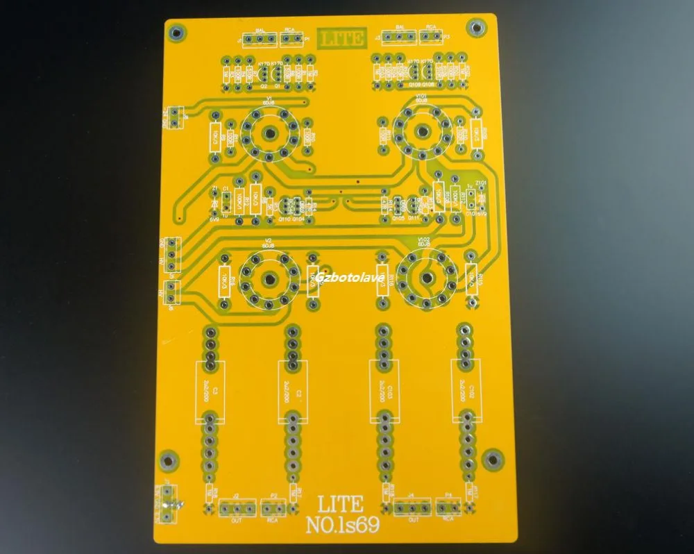 LS69 full balance before tube amplifier PCB bare board 6922 x4