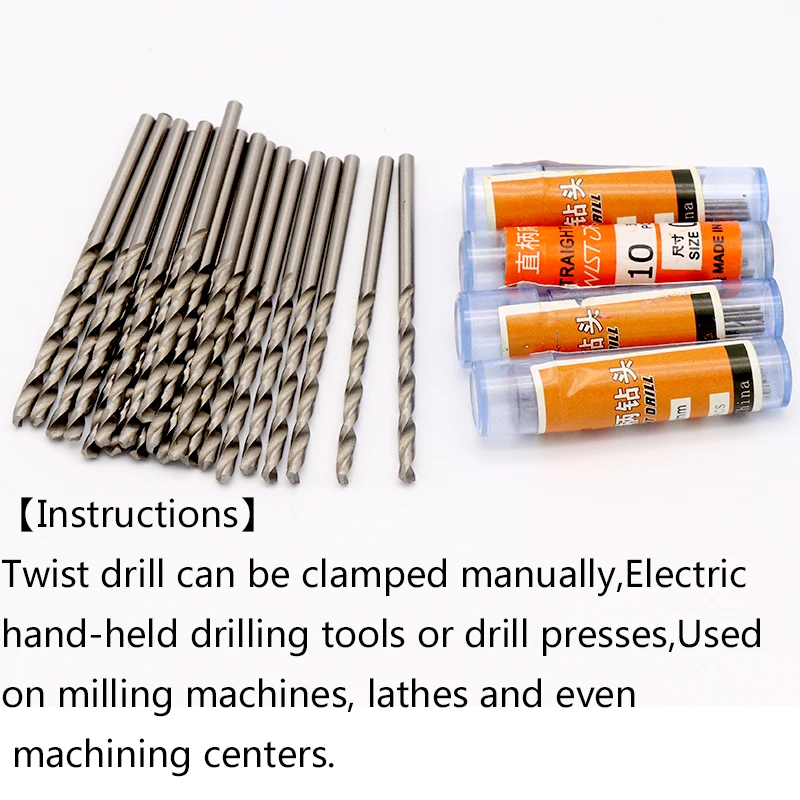 10Pcs Twist เจาะสว่านเหล็กความเร็วสูง Micro Bits โลหะไม้พลาสติกอลูมิเนียมเจาะเครื่องมือไฟฟ้าอุปกรณ์เสริม