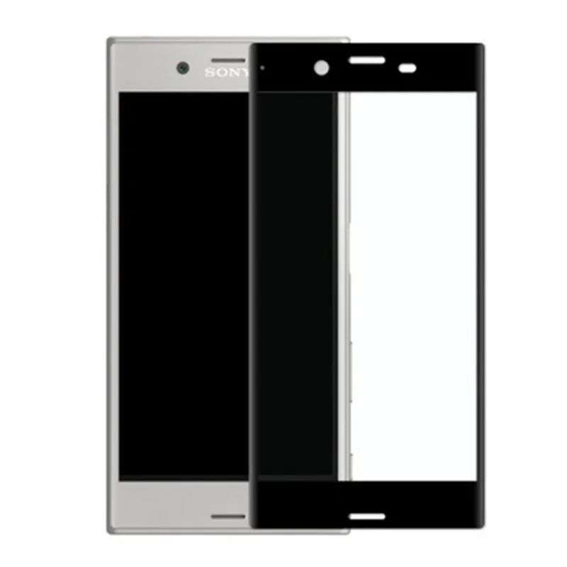 Pełna osłona ze szkła hartowanego dla Sony Xperia XZ1 XZ1 Compact G8341 G8342 G8343 Podwójna folia zabezpieczająca ekran