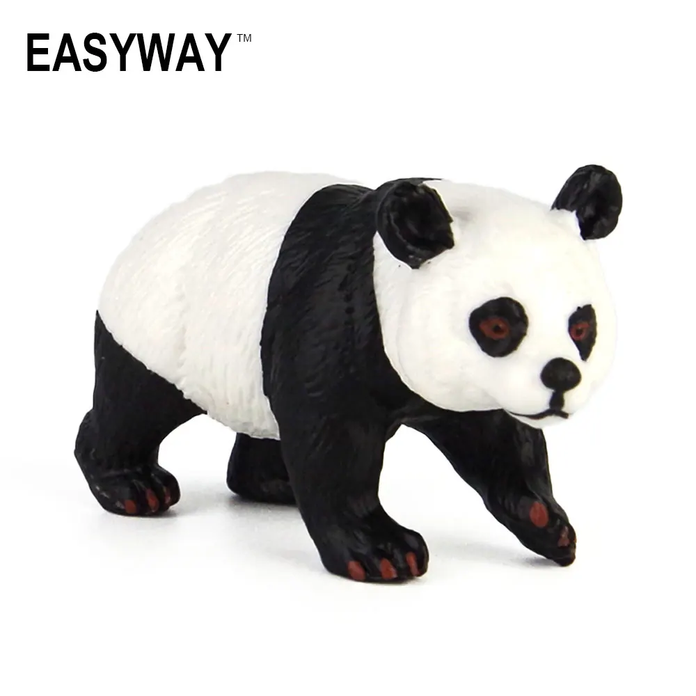 Mr.Froger Giant Panda Model Toy Wild Animals Toys Set Zoo plastic Solid Toys Children Animal Cute Dark Circles Bear Chinese nati