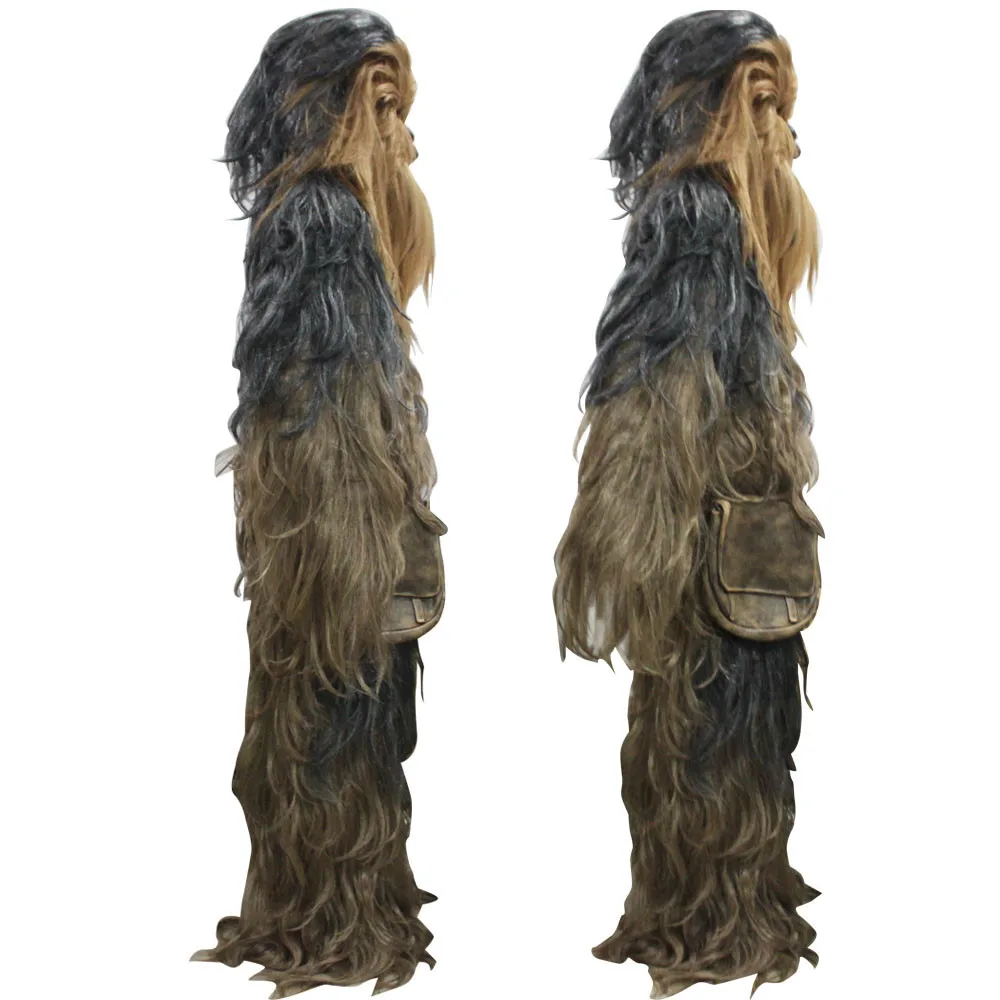 Disney Cosplay Chewbacca Kostuums Jumpsuit Halloween Pak Kostuum Met Masker