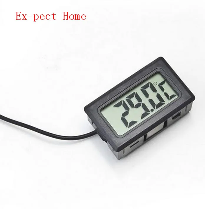 Hot Selling Digital LCD Probe Fridge Freezer Thermometer Thermograph for Refrigerator -50~ 110 Degree With Retail Box Packing