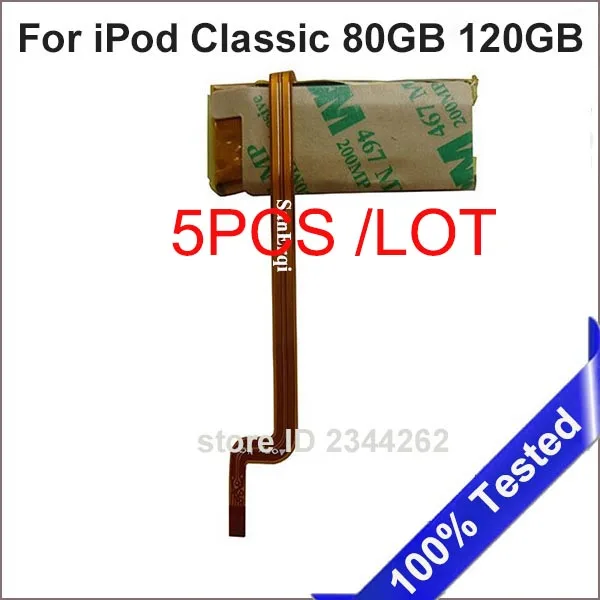 

5PCS/LOT For iPod Classic 80GB 120GB Battery Replacement 580mAh 3.7V Li-polymer Battery