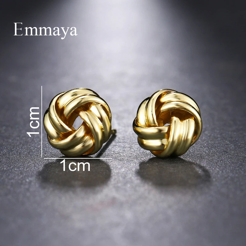 Emmaya Brand Fashion Luxury Simple Multicolor Unique Originality Metal Earrings for Women Wedding Travel Jewelry Party Gift